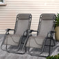 Gardeon 2pc Zero Gravity Chair Folding Outdoor Recliner Adjustable Sun Lounge Camping Beige
