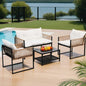 Gardeon 4 Seater Outdoor Sofa Set 4pcs Table Chair Garden Patio Furniture