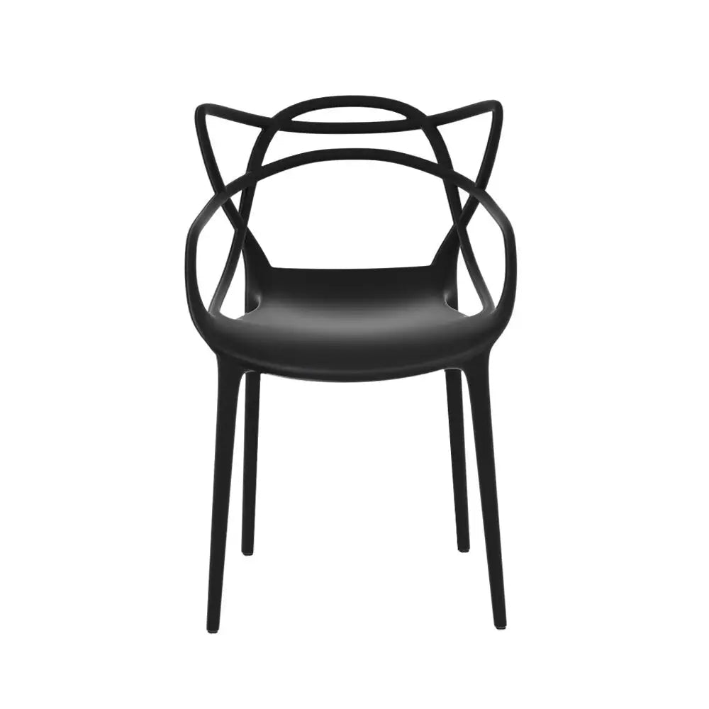 Gardeon 4pc Outdoor Dining Chairs Pp Portable Stackable Chair Patio Furniture