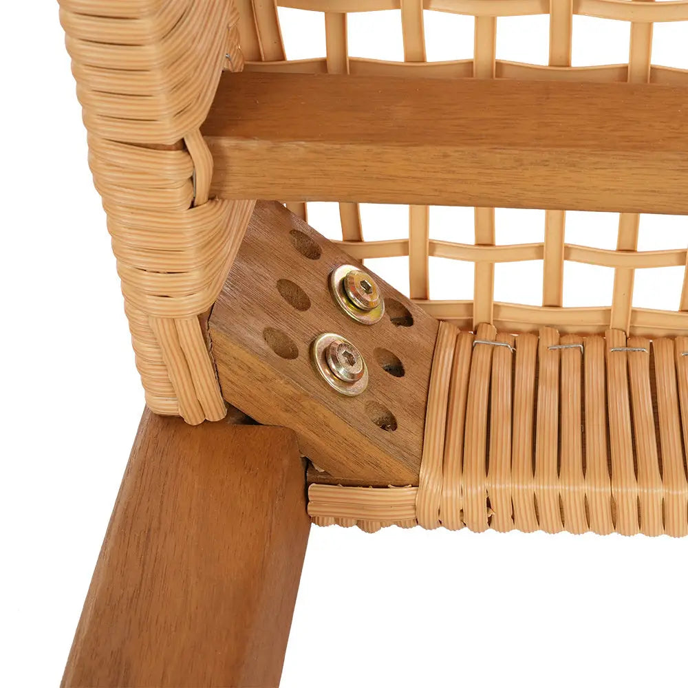 Gardeon Outdoor Garden Bench Seat Dining Acacia Wood 2-seater Patio Furniture