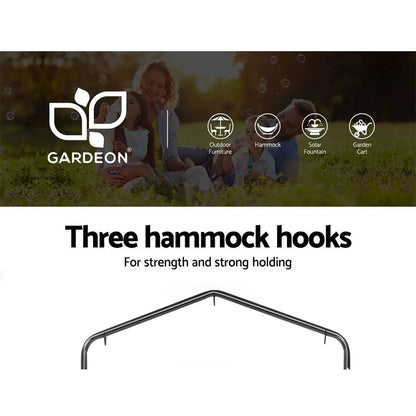 Gardeon Outdoor Hammock Chair with Stand Swing Hanging Pillow Grey