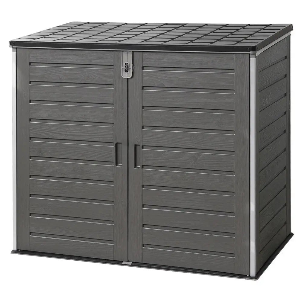 Gardeon Outdoor Storage Box 1170l Container Lockable Cabinet Tool Organizer Shed Grey