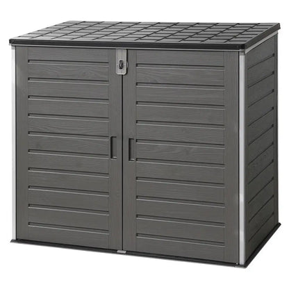 Gardeon Outdoor Storage Box 1170l Container Lockable Cabinet Tool Organizer Shed Grey