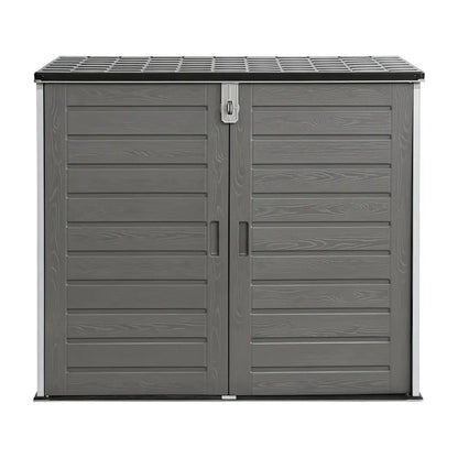 Gardeon Outdoor Storage Box 1170l Container Lockable Cabinet Tool Organizer Shed Grey