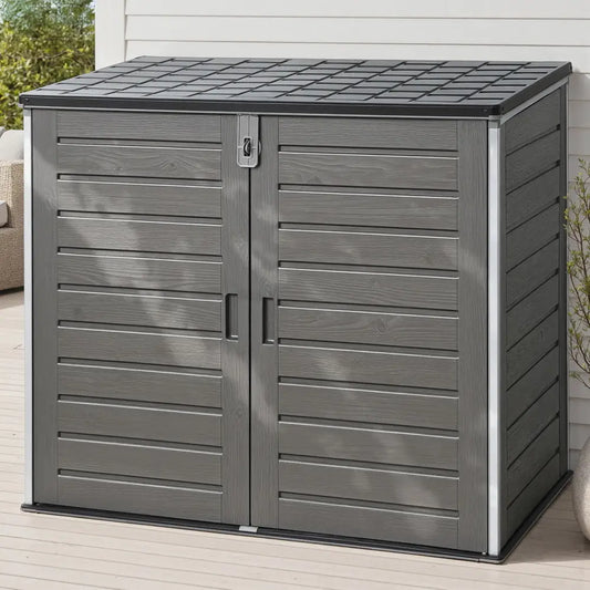 Gardeon Outdoor Storage Box 1170l Container Lockable Cabinet Tool Organizer Shed Grey