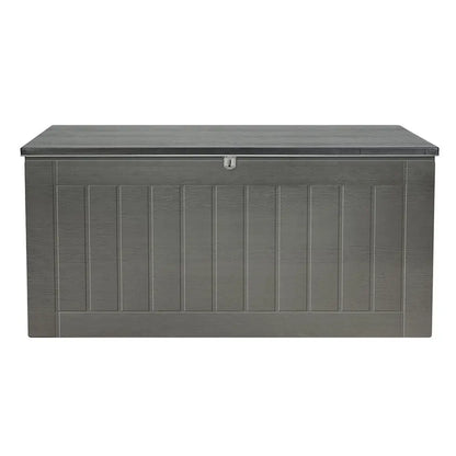 Gardeon Outdoor Storage Box 830l Container Lockable Garden Bench Tool Shed Black