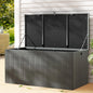 Gardeon Outdoor Storage Box 830l Container Lockable Garden Bench Tool Shed Black
