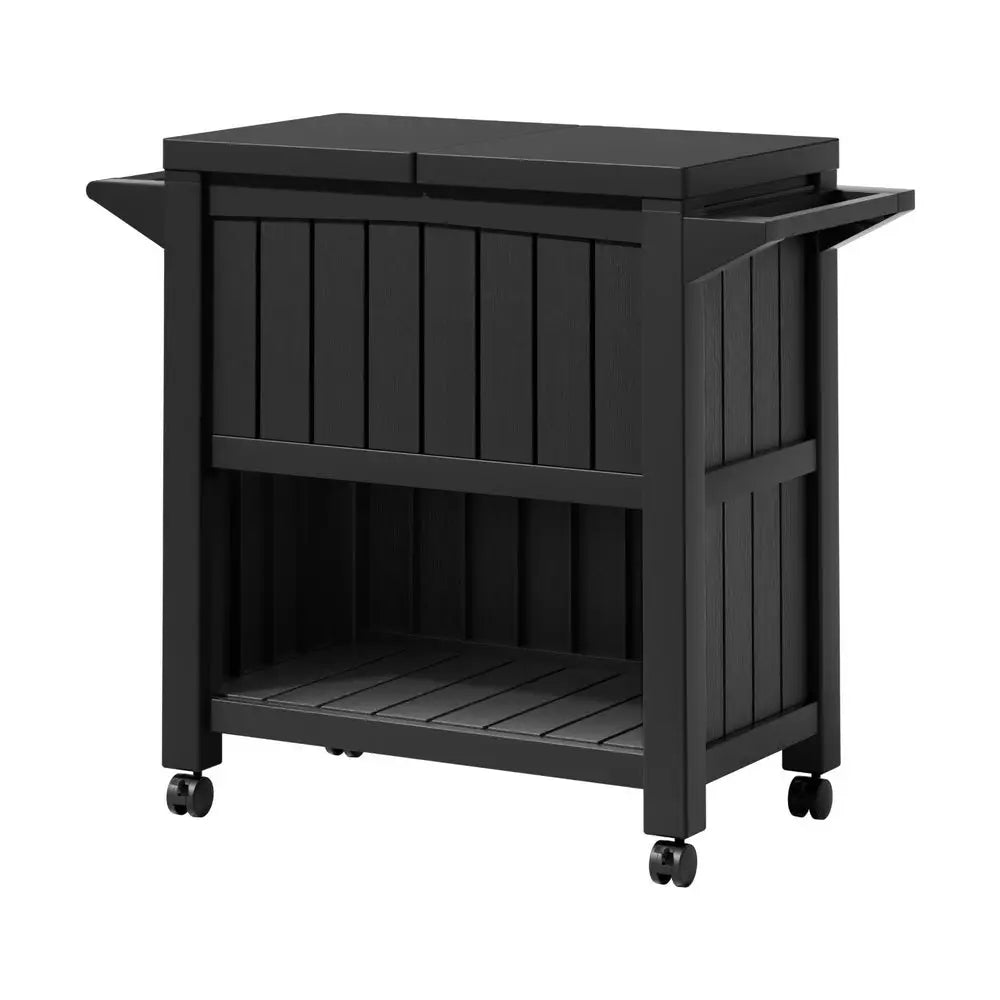 Gardeon Outdoor Storage Cabinet Box 80l Ice Bucket Cooler Rolling Serving Cart Kitchen Trolley