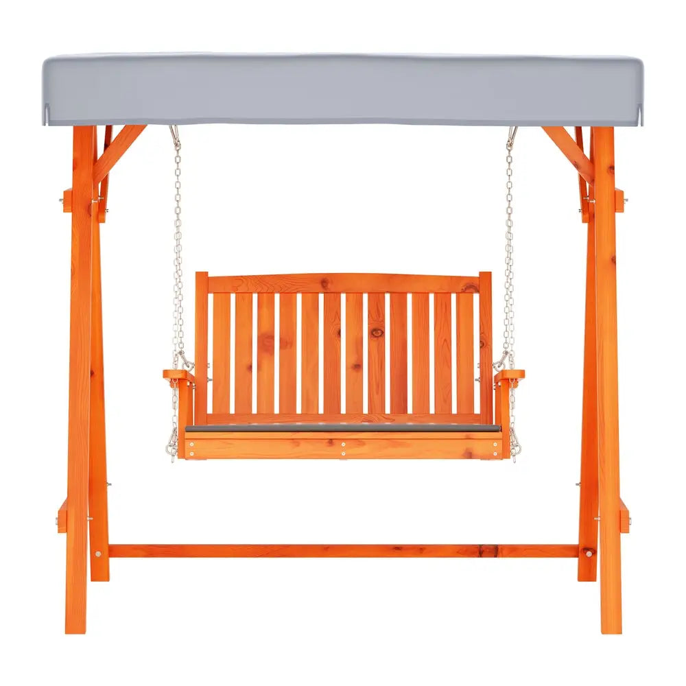Gardeon Swing Chair Wooden Garden Bench Canopy 2 Seater Outdoor Furniture
