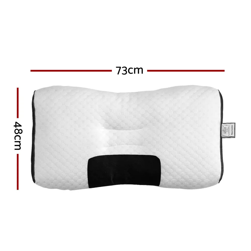 Giselle Bedding Contour Pillow Ergonomic Neck 48x73cm