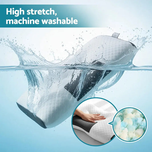 Giselle Bedding Contour Pillow Ergonomic Neck 48x73cm