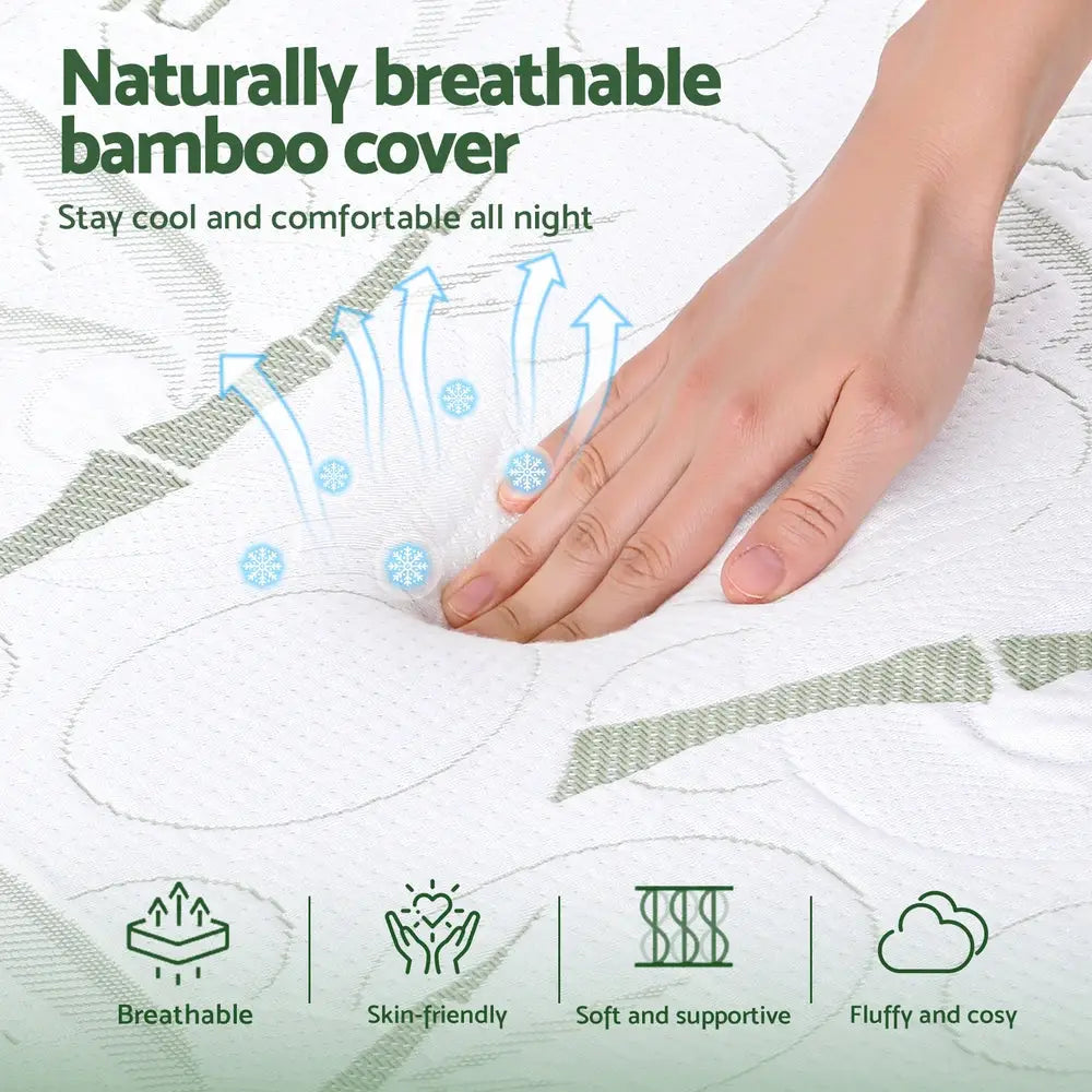 Giselle Bedding Wedge Pillow Gel Memory Foam Ergonomic Support Bamboo Cover