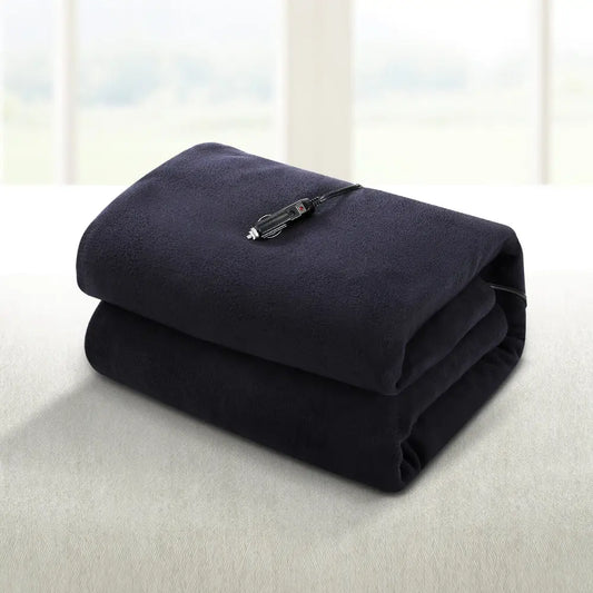 Giselle Electric Heated Blanket Car Truck Throw Rug Travel Camping 12v Dc Aut