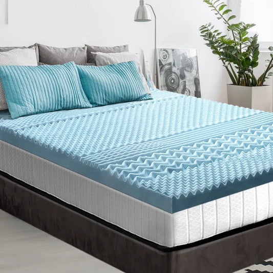 Giselle Memory Foam Mattress Topper 7-zone 8cm King Single
