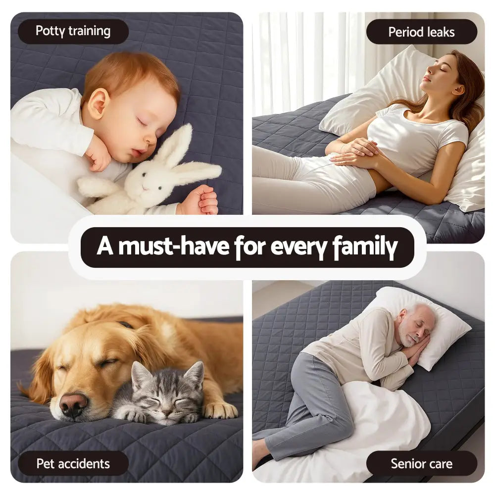 Giselle Water-resistant Mattress Protector Microfiber 360° Fit Queen