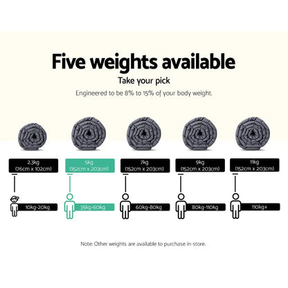 Giselle Weighted Blanket 5kg Adult