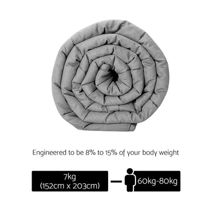 Giselle Weighted Blanket 7kg Deep Relax