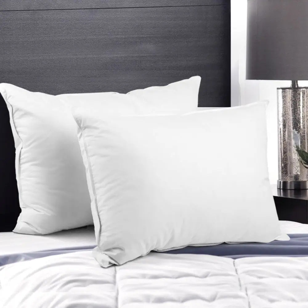 Goose Feather Down Pillow Twin Pack