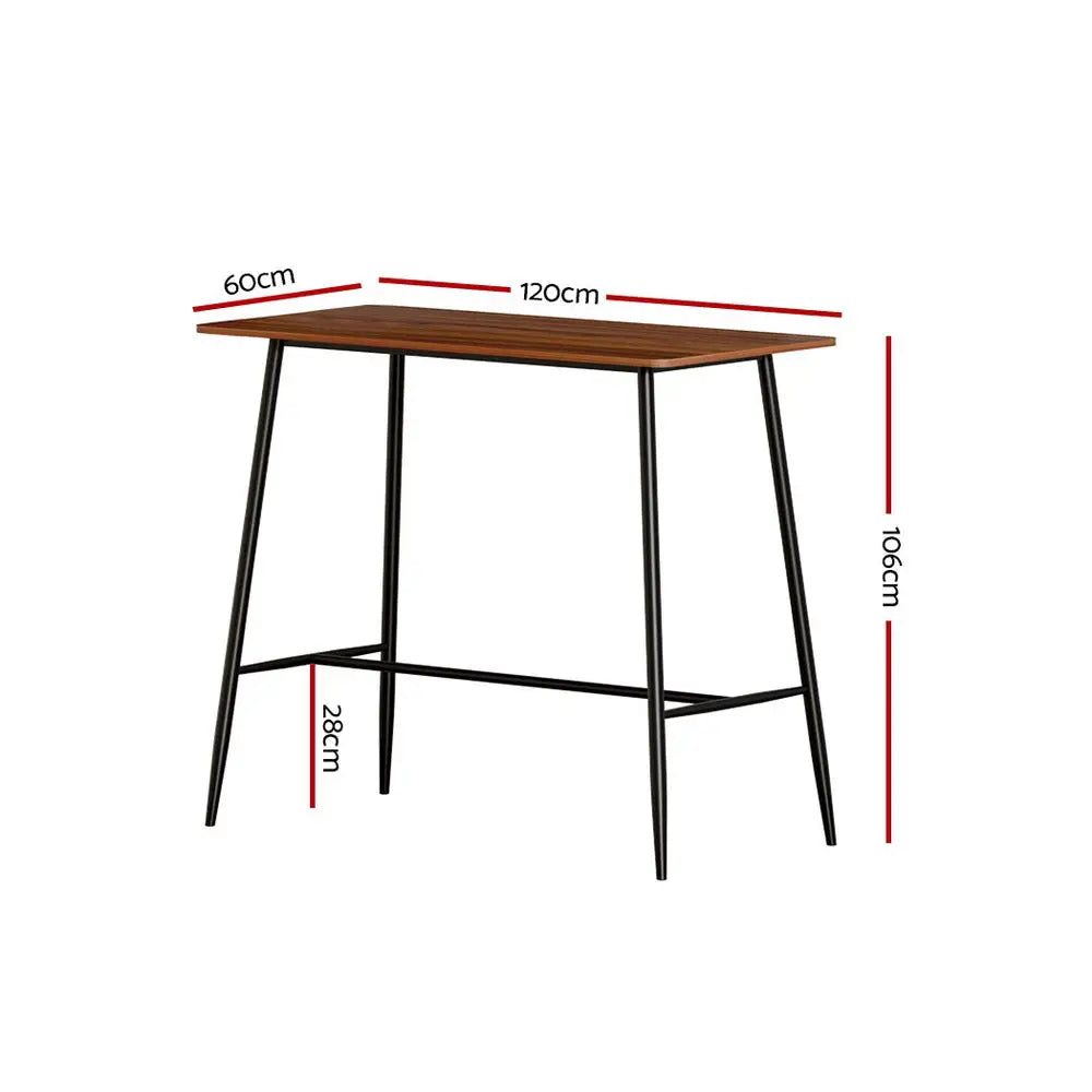 Halle Bar Table 120cm Rectangular