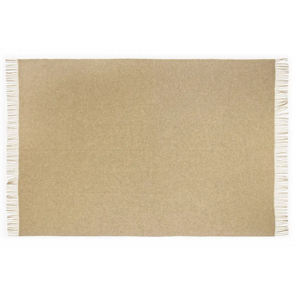 Hampton Throw - Merino Wool Blend - Camel