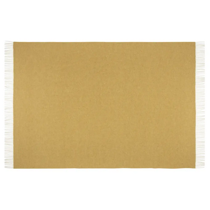 Hampton Throw - Merino Wool Blend - Ochre