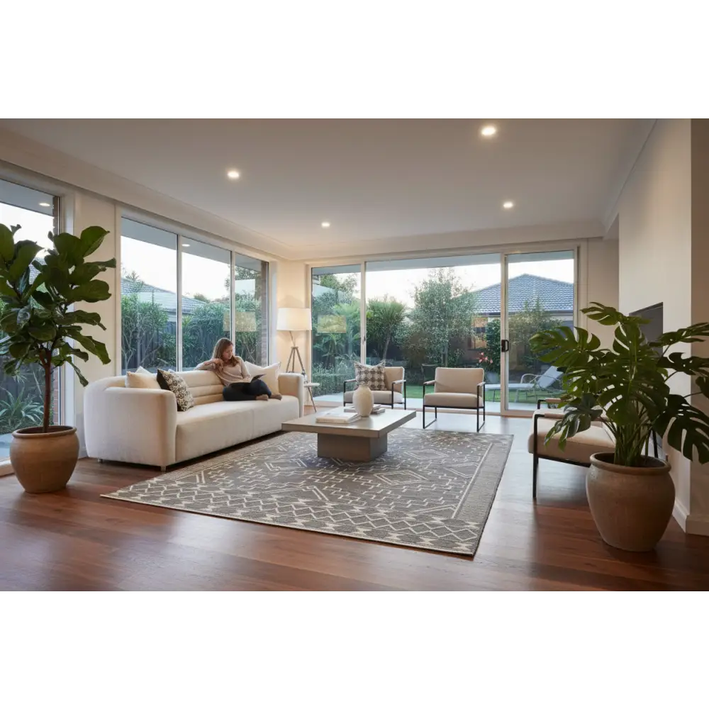 Hudson 802 Grey by Rug Culture - 280x190cm - Rectangle