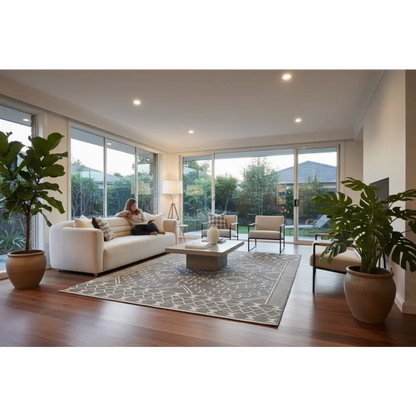 Hudson 802 Grey by Rug Culture - 280x190cm - Rectangle