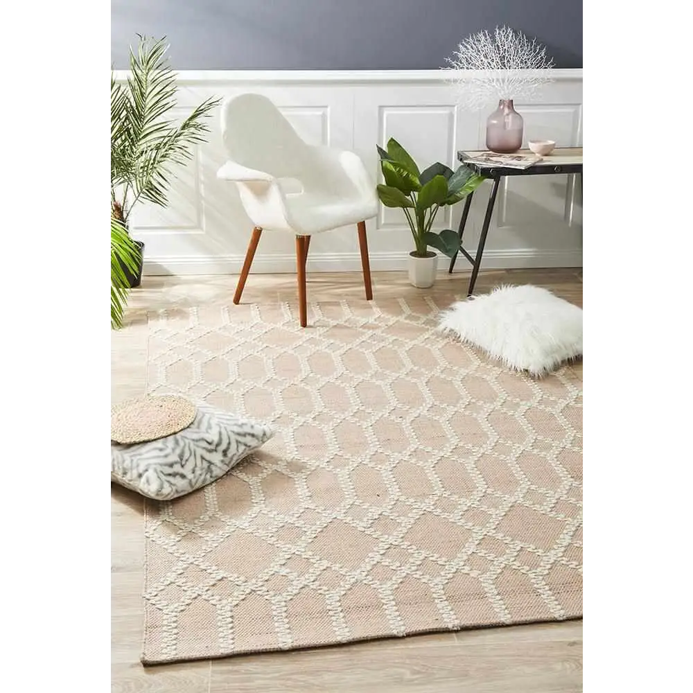Hudson 805 Nude by Rug Culture - 320x230cm Rectangle