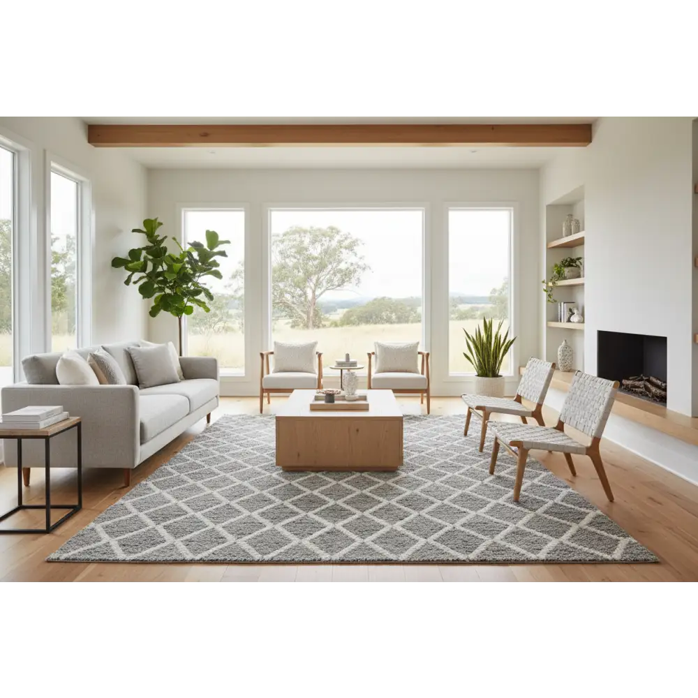 Huxley Grey Rug by Culture-280x190cm - Rectangle