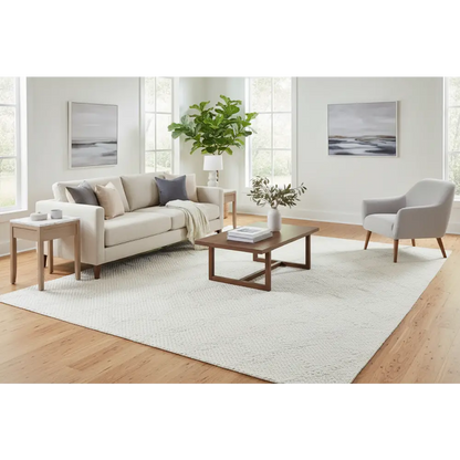 Huxley White Rug by Culture-280x190cm - Rectangle