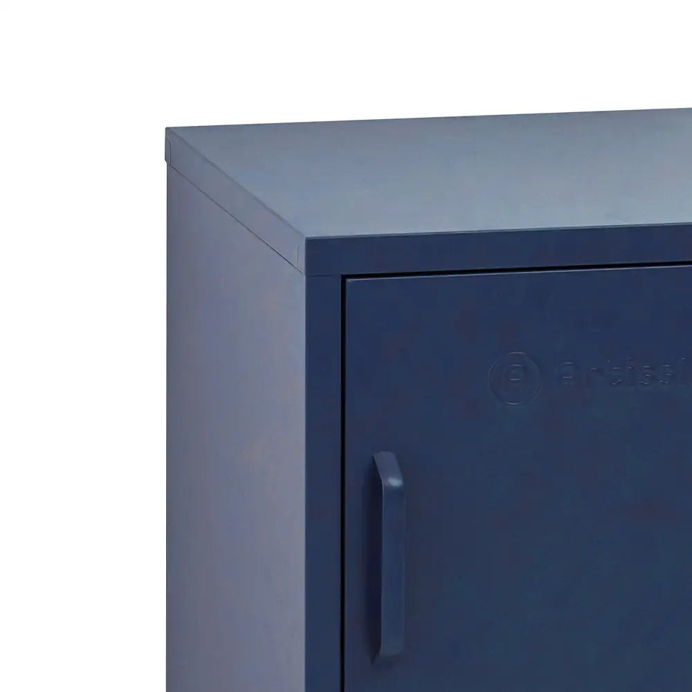 In Bedside Table Metal Cabinet - Mini Blue