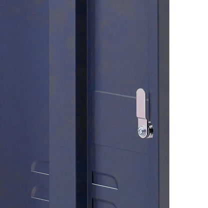 In Bedside Table Metal Cabinet - Mini Blue