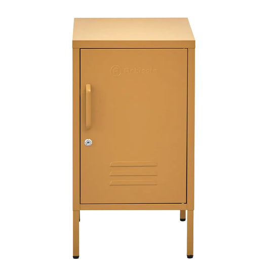 In Bedside Table Metal Cabinet - Mini Yellow