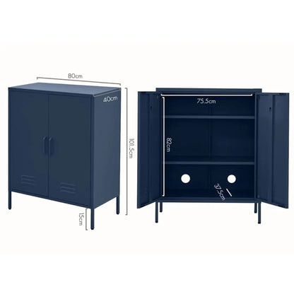 In Buffet Sideboard Metal Cabinet - Sweetheart Blue