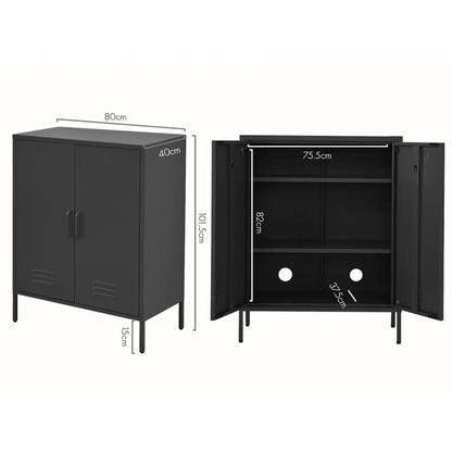 In Buffet Sideboard Metal Cabinet - Sweetheart Charcoal