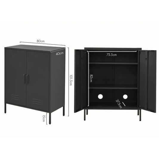In Buffet Sideboard Metal Cabinet - Sweetheart Charcoal