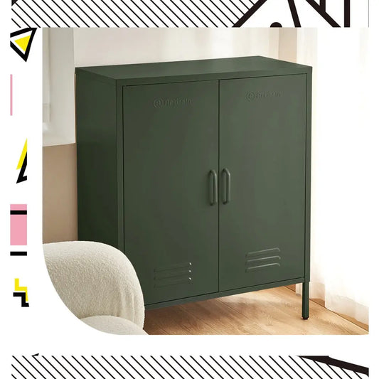 In Buffet Sideboard Metal Cabinet - Sweetheart Green