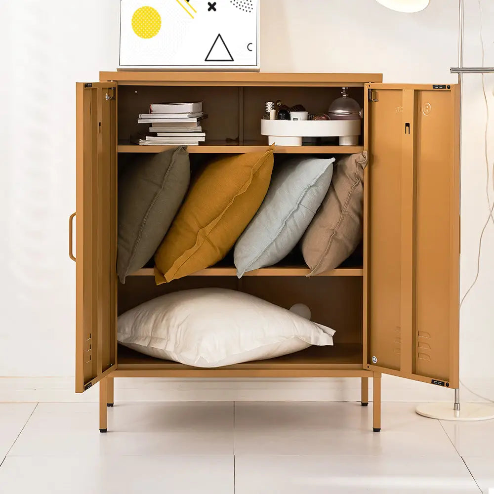 In Buffet Sideboard Metal Cabinet - Sweetheart Yellow