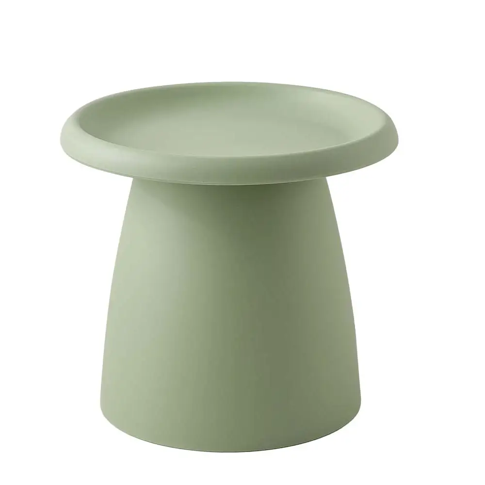 In Coffee Table Round 52cm Plastic Green | Minimalist Mint-green Ceramic Table Smooth