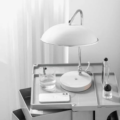 In Storage Trolley Bedide Table 5 Tier Cart Boby Replica Grey | White Dome-shaped Desk Lamp Chrome-finished