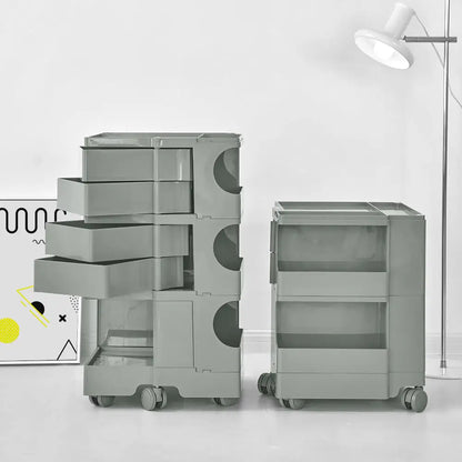 In Storage Trolley Bedide Table 5 Tier Cart Boby Replica Grey | Gray Plastic Storage Cart Multiple