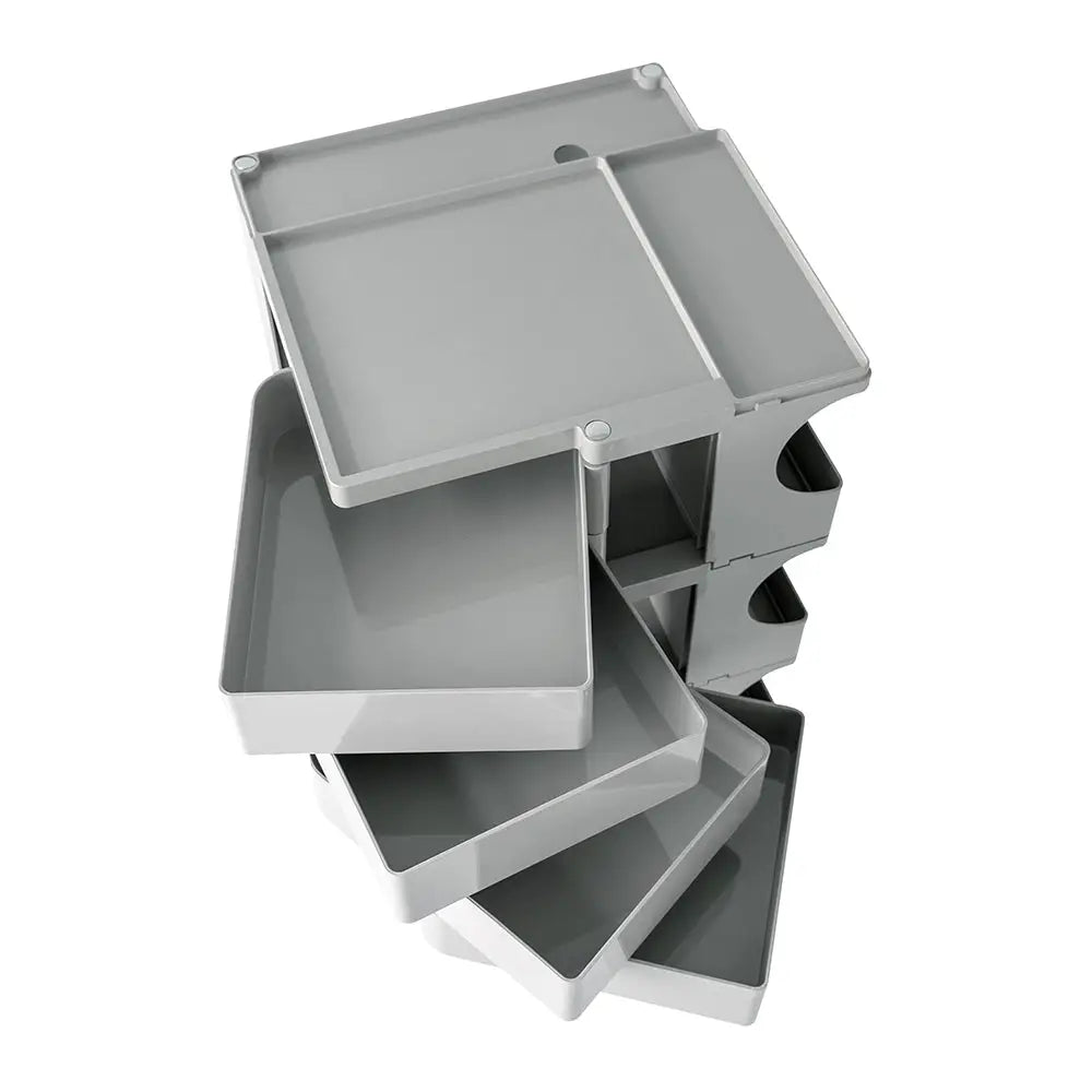In Storage Trolley Bedide Table 5 Tier Cart Boby Replica Grey | Gray Plastic Multi-tiered Storage Cart