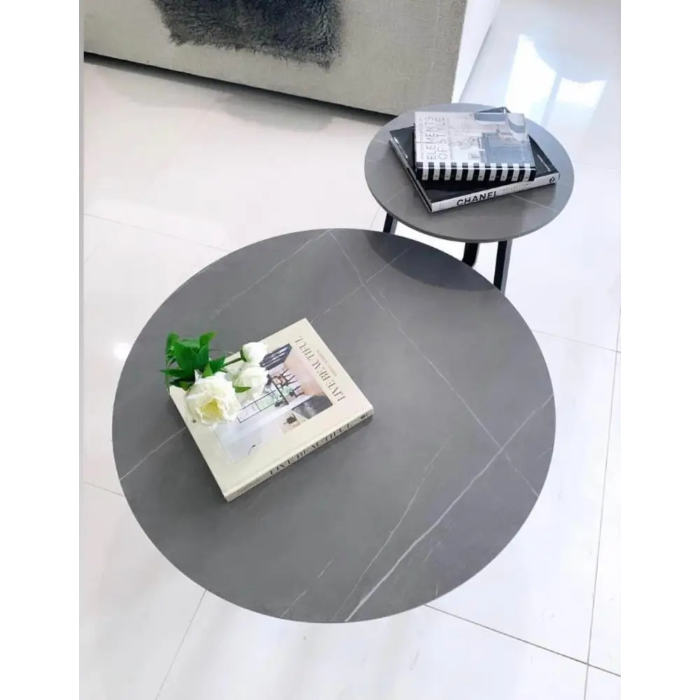 Interior Ave - Broadway Two Tier Coffee Table Set - Stone Grey