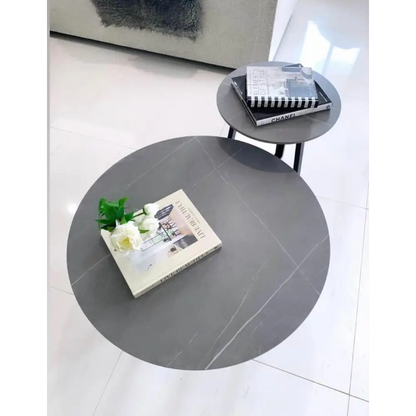 Interior Ave - Broadway Two Tier Coffee Table Set - Stone Grey