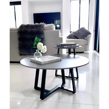 Interior Ave - Broadway Two Tier Coffee Table Set - Stone Grey