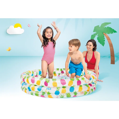 Intex 3 Ring Pineapple Splash Pool 59431 132cm