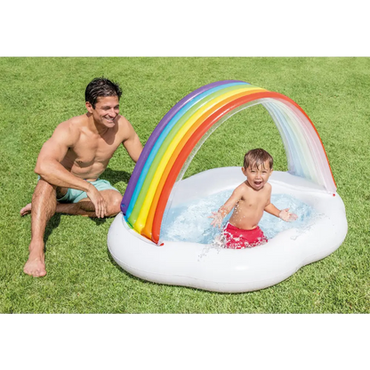 Intex Rainbow Cloud Inflatable Spray Baby Pool 57141