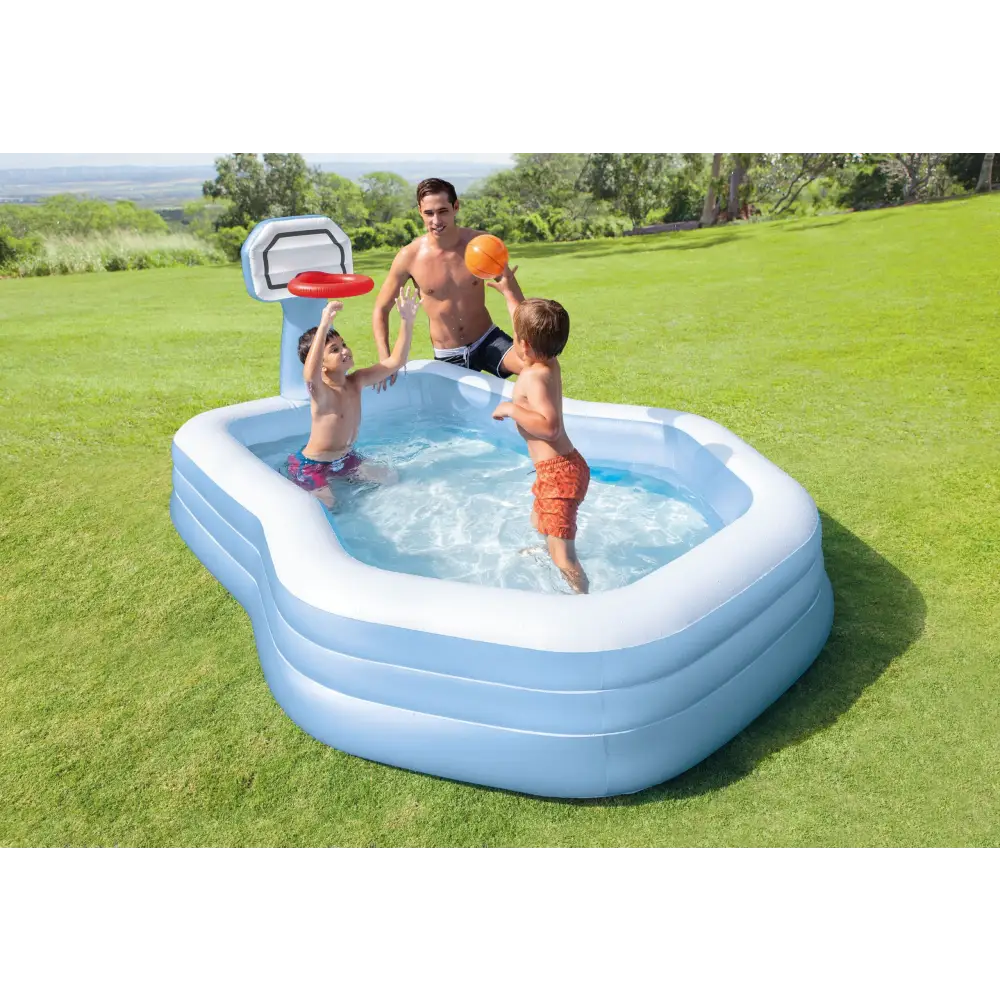 Intex Swim Center Shootin’ Hoops Inflatable Pool 2.57m x 1.88m 57183