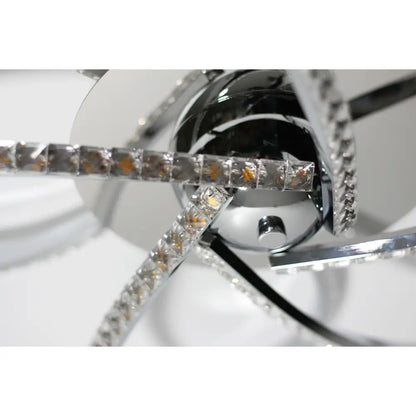 Irie Dimmable 5 Lights Led Ceiling Light - Chrome