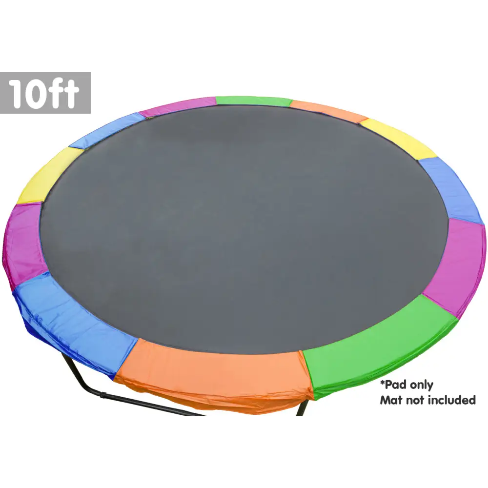 Kahuna 10ft Trampoline Replacement Pad Round - Rainbow